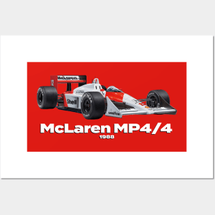 McLaren Honda Mp4/4 1988 Posters and Art